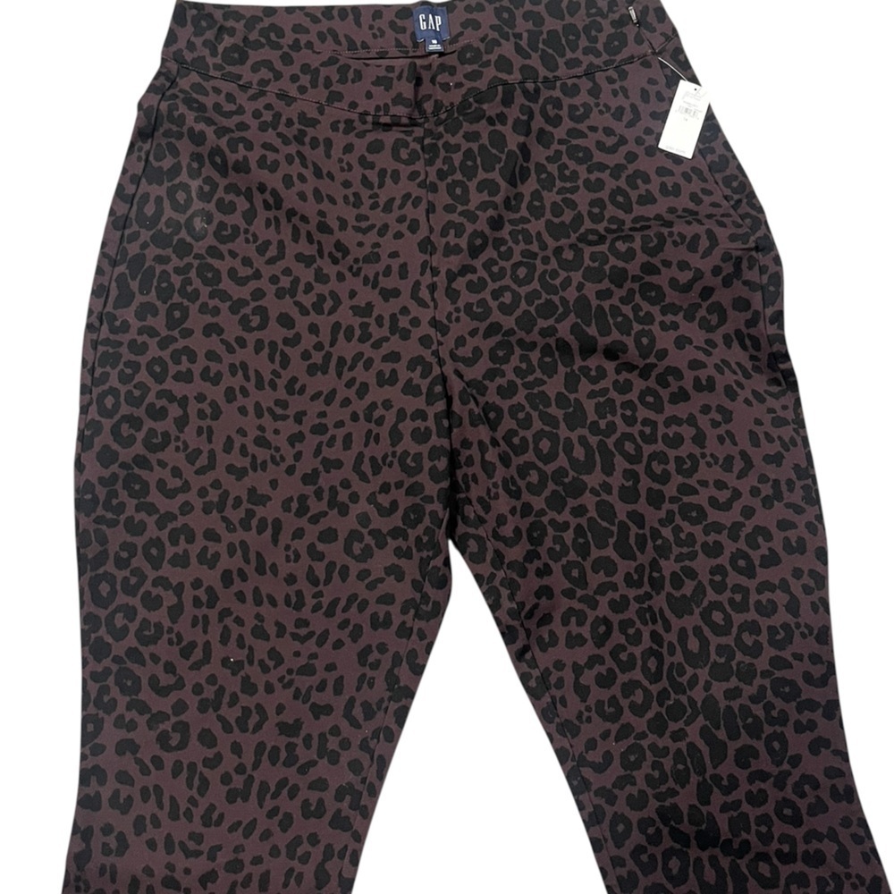 GAP High Rise Bi-Stretch Leopard Print Legging pants 16 - Picture 3 of 10
